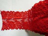 Stretch Lace 'Luxury' nr 188/14.5cm (10 m), Red